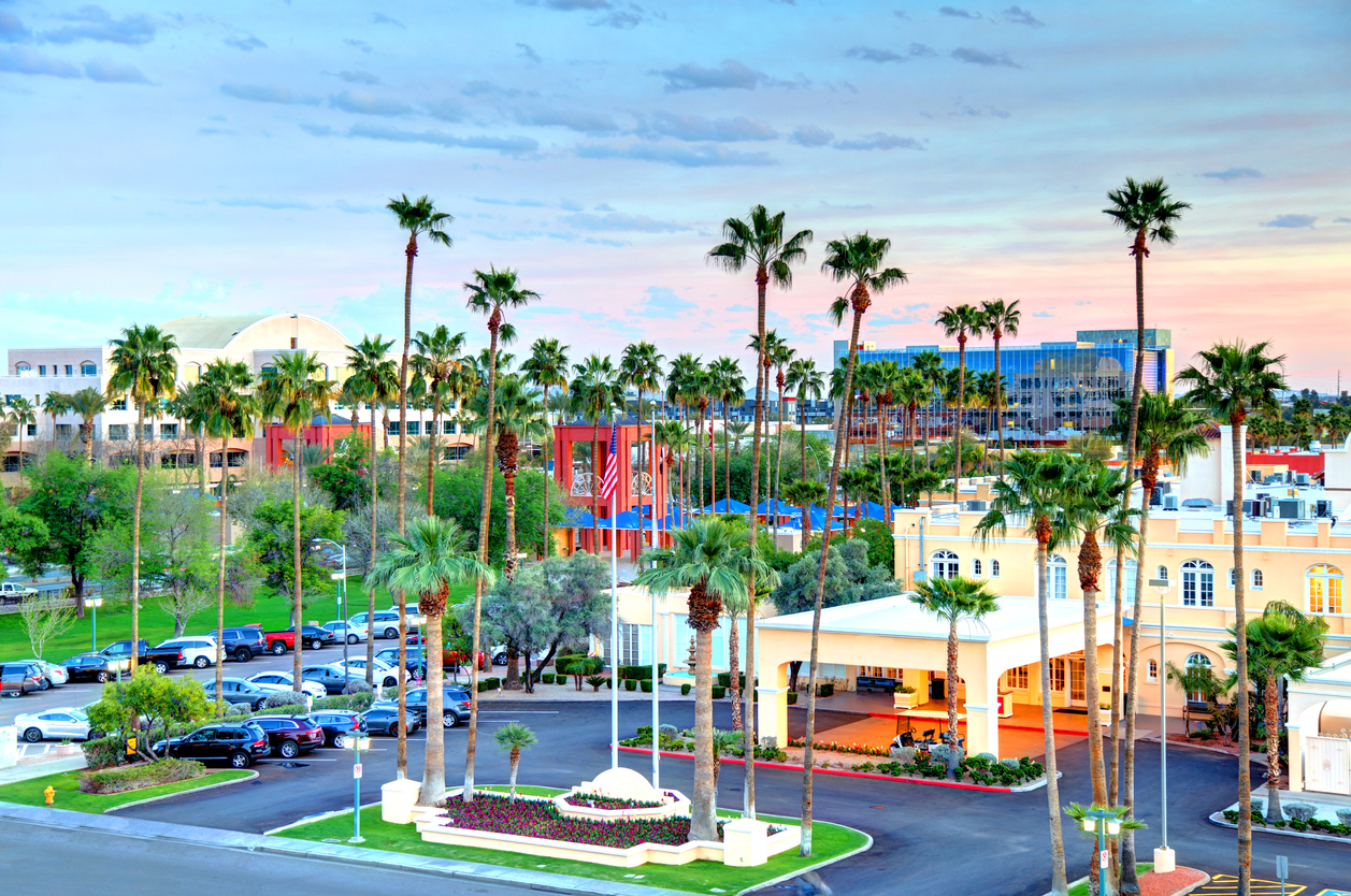 Overhead shot of Chandler, Arizona in Maricopa County